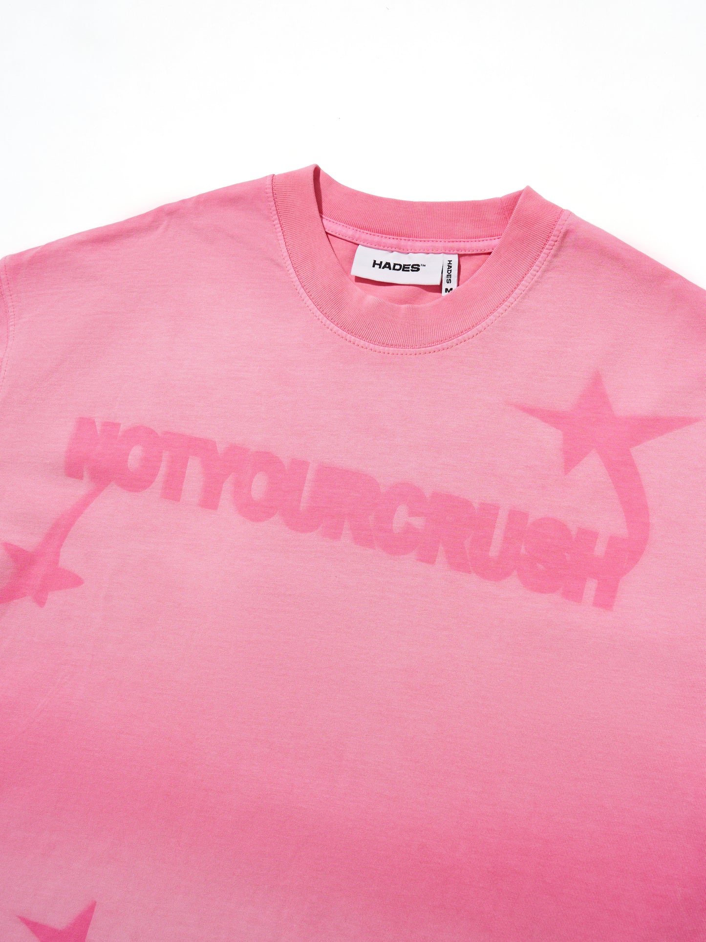 OVERSIZED T-SHIRT - HADES NOTYOURCRUSH WASH T-SHIRT PINK