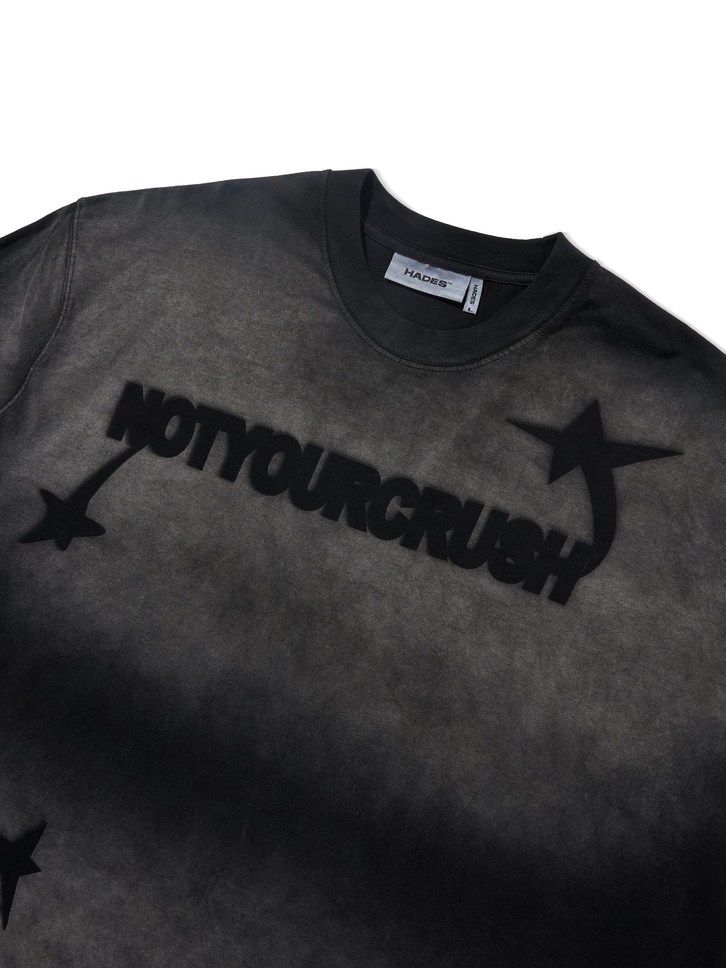 OVERSIZED T-SHIRT - HADES NOTYOURCRUSH WASH T-SHIRT BLACK