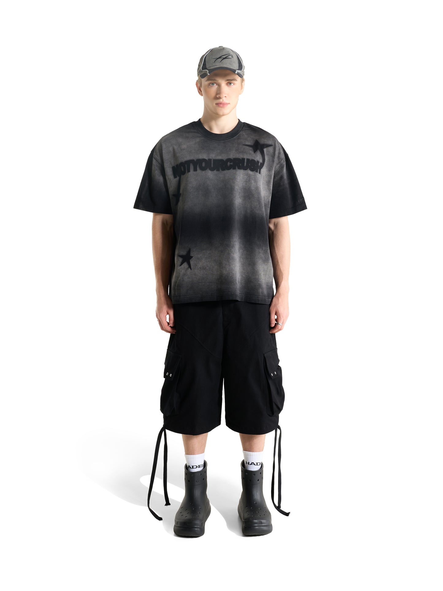 OVERSIZED T-SHIRT - HADES NOTYOURCRUSH WASH T-SHIRT BLACK