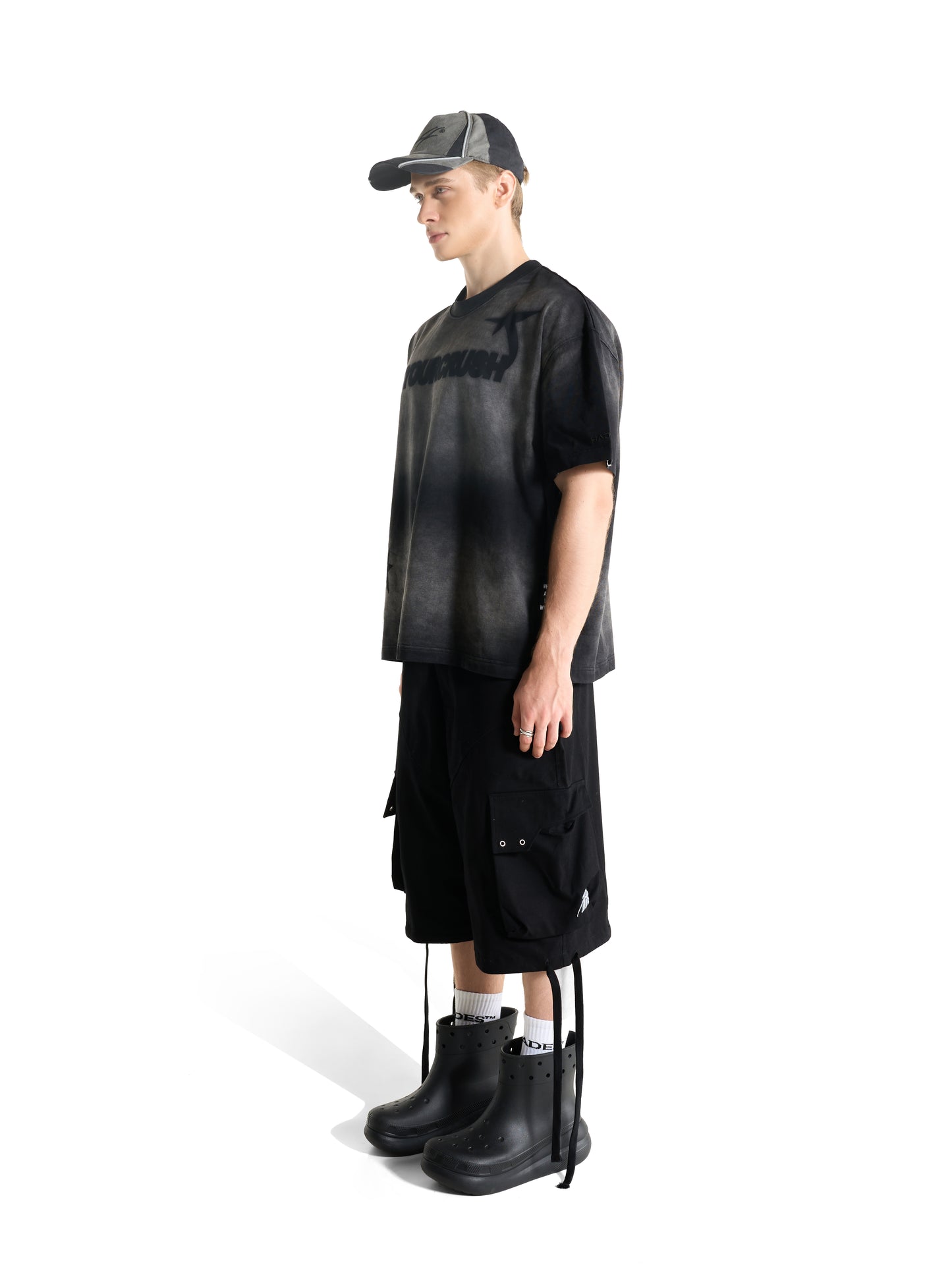 OVERSIZED T-SHIRT - HADES NOTYOURCRUSH WASH T-SHIRT BLACK